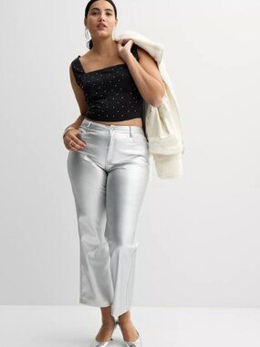 Brand New Women's INTEMPO™ Pleather Straight Leg Pants